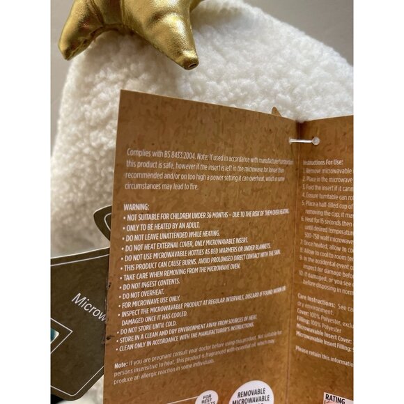 Hot Hugs Sherpa Shaped Christmas Tree Ivory Decorative Heat PadMicrowaveable NWT - Picture 6 of 14